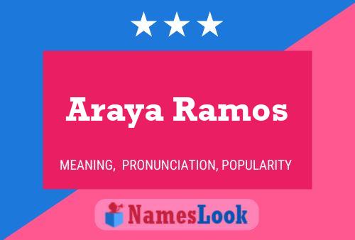 Araya Ramos Naam Poster