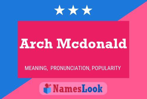 Arch Mcdonald Naam Poster