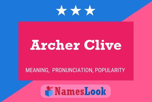 Archer Clive Naam Poster