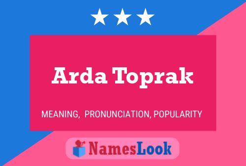 Arda Toprak Naam Poster