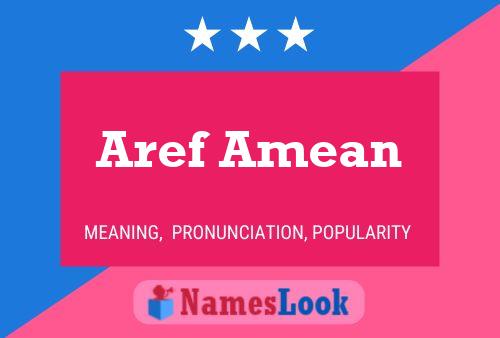 Aref Amean Naam Poster