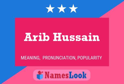 Arib Hussain Naam Poster