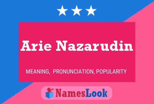 Arie Nazarudin Naam Poster