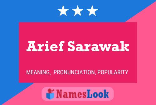 Arief Sarawak Naam Poster