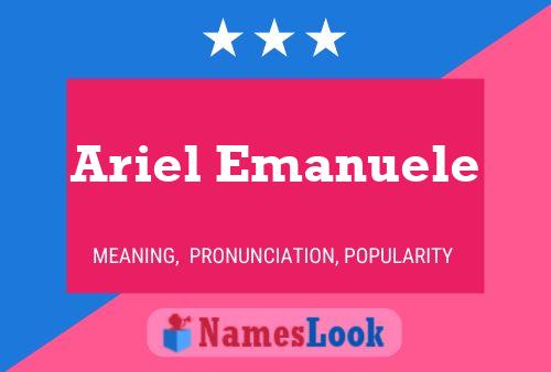 Ariel Emanuele Naam Poster