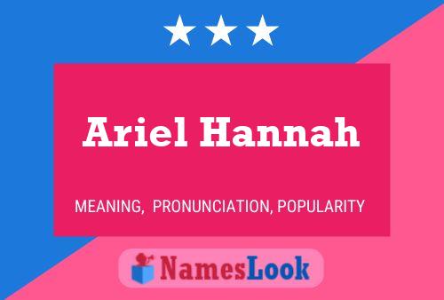 Ariel Hannah Naam Poster