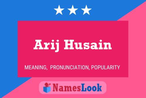 Arij Husain Naam Poster