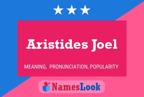 Aristides Joel Naam Poster