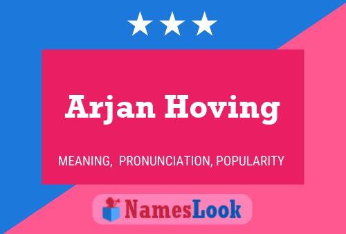 Arjan Hoving Naam Poster