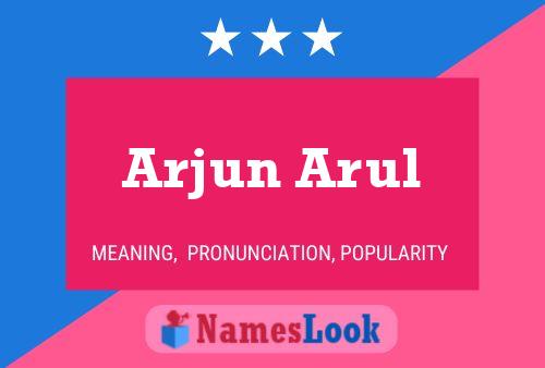 Arjun Arul Naam Poster