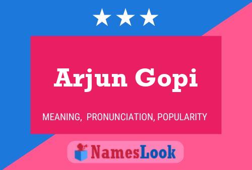 Arjun Gopi Naam Poster