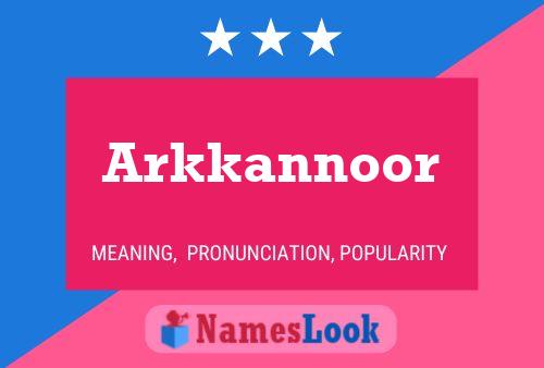 Arkkannoor Naam Poster