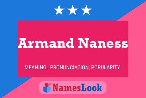 Armand Naness Naam Poster