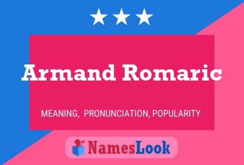 Armand Romaric Naam Poster