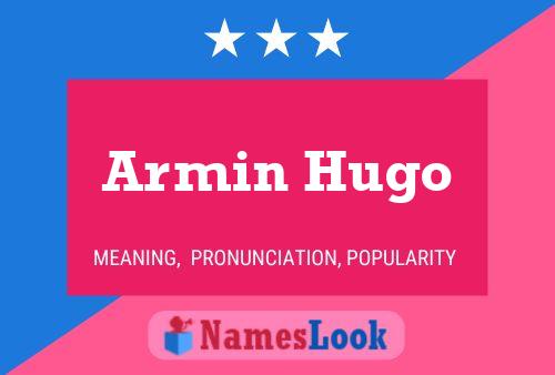 Armin Hugo Naam Poster