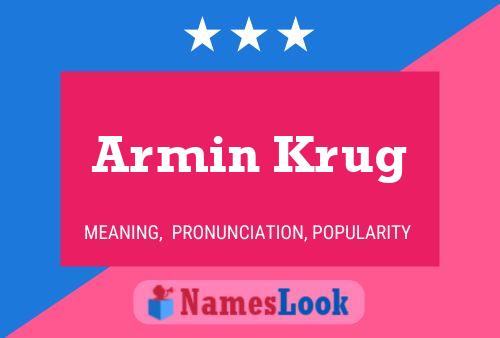 Armin Krug Naam Poster