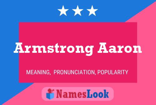 Armstrong Aaron Naam Poster