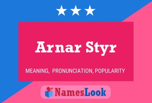 Arnar Styr Naam Poster