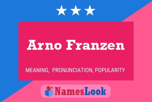 Arno Franzen Naam Poster