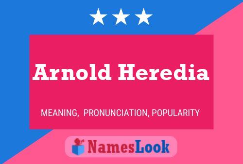 Arnold Heredia Naam Poster