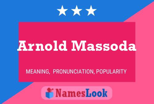 Arnold Massoda Naam Poster