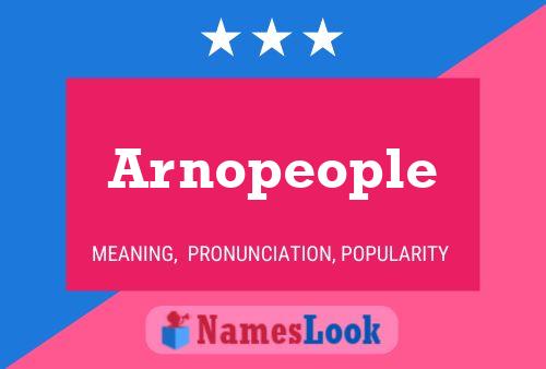 Arnopeople Naam Poster