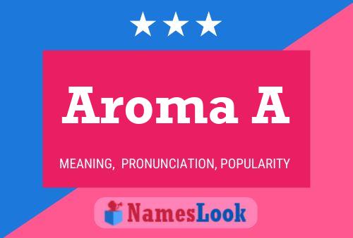 Aroma A Naam Poster