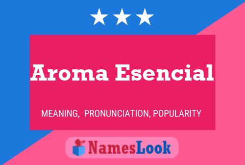 Aroma Esencial Naam Poster