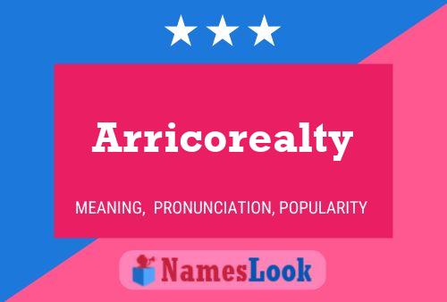 Arricorealty Naam Poster