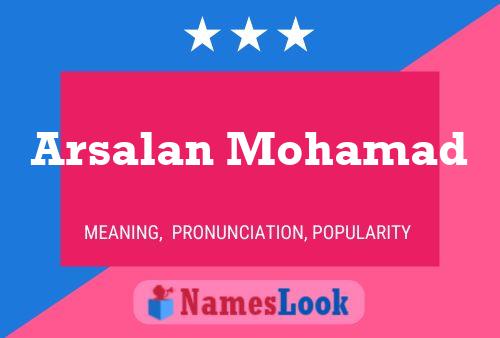 Arsalan Mohamad Naam Poster