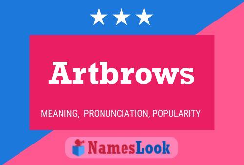 Artbrows Naam Poster