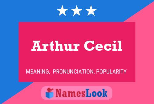 Arthur Cecil Naam Poster