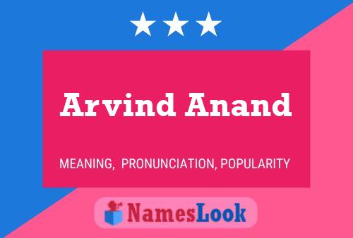 Arvind Anand Naam Poster