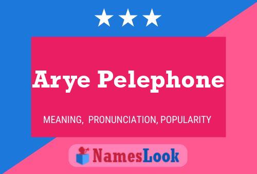 Arye Pelephone Naam Poster