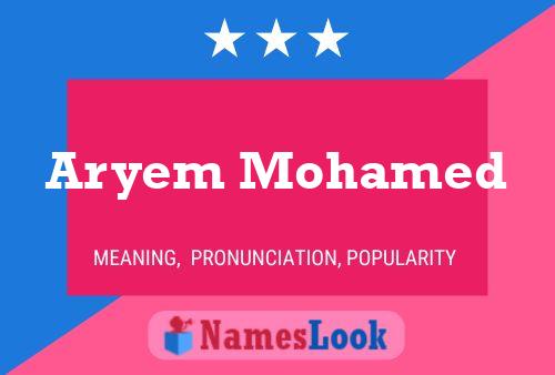 Aryem Mohamed Naam Poster