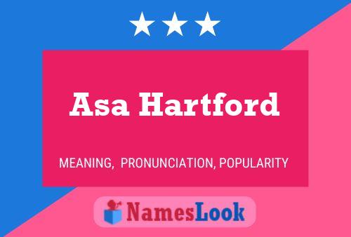 Asa Hartford Naam Poster