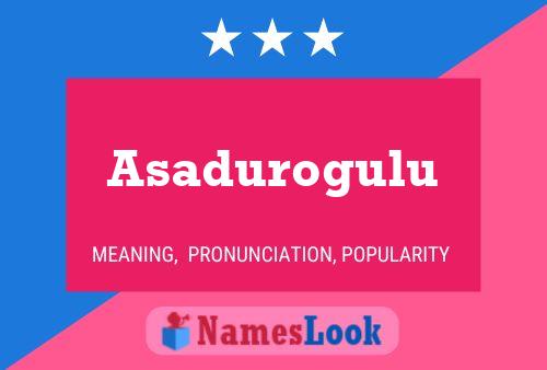 Asadurogulu Naam Poster