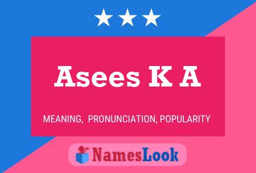 Asees K A Naam Poster