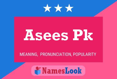 Asees Pk Naam Poster