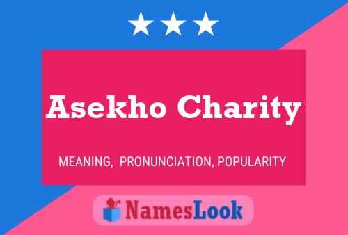 Asekho Charity Naam Poster