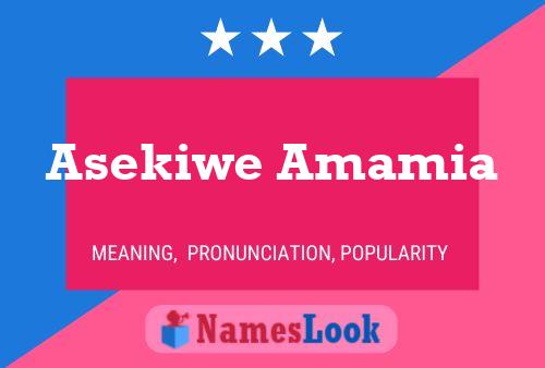 Asekiwe Amamia Naam Poster