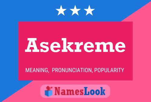 Asekreme Naam Poster