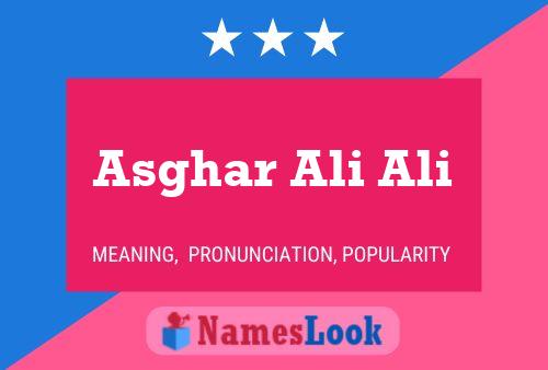 Asghar Ali Ali Naam Poster