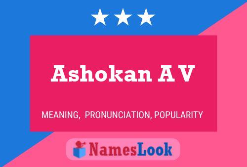 Ashokan A V Naam Poster