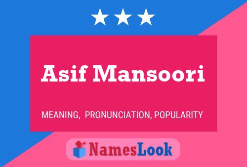 Asif Mansoori Naam Poster