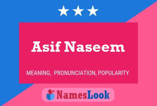 Asif Naseem Naam Poster