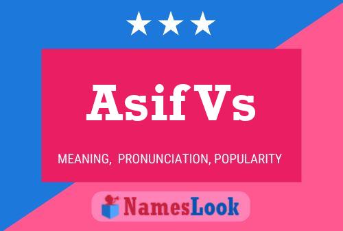 Asif Vs Naam Poster