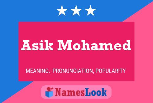 Asik Mohamed Naam Poster