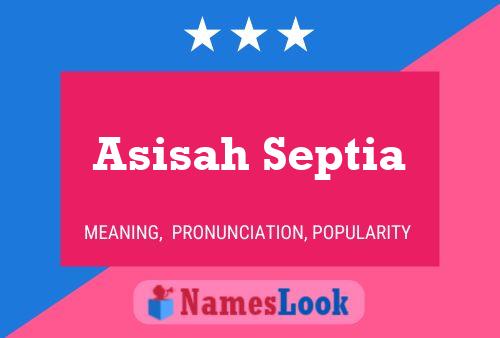 Asisah Septia Naam Poster