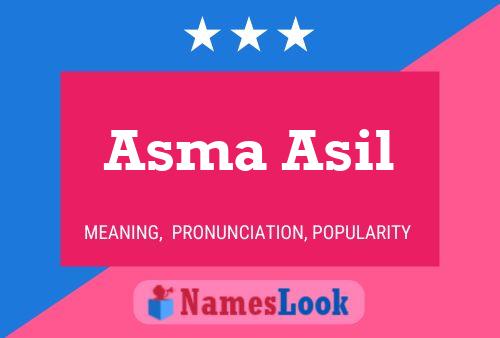 Asma Asil Naam Poster